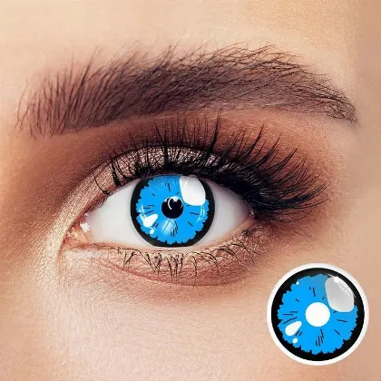 EyeLensy Black Lobelia Blue | 1 Year