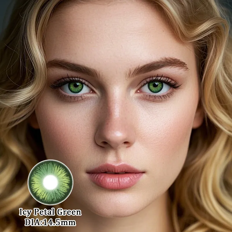 EyeLensy Icy Petal Green Lentile de Contact Colorate 1 An