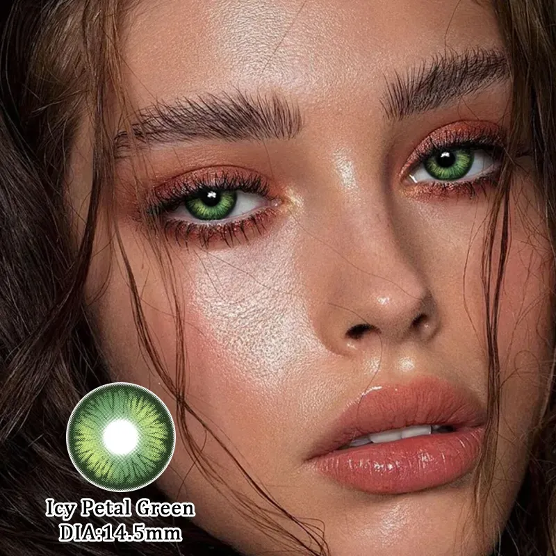 EyeLensy Icy Petal Green Lentile de Contact Colorate 1 An