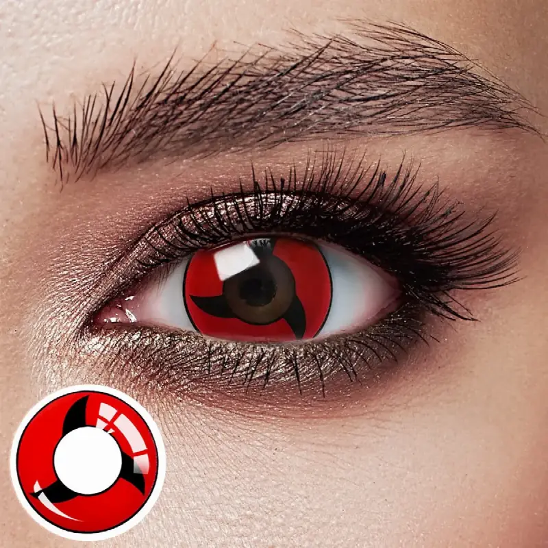 ANESTALENS Itachi Uchihas Mangekyo Sharingan Farbige Kontaktlinsen 1 Jahr