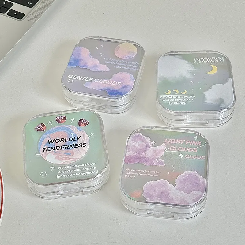 Dreamy Iridescent Cloud Transparent Lens Case | Accessory