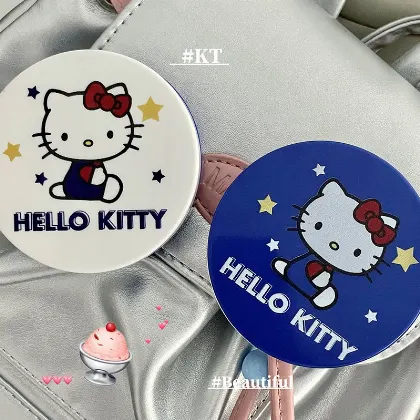 Hello Kitty Round Cute Cartoon Contact Lens Case | Accessory